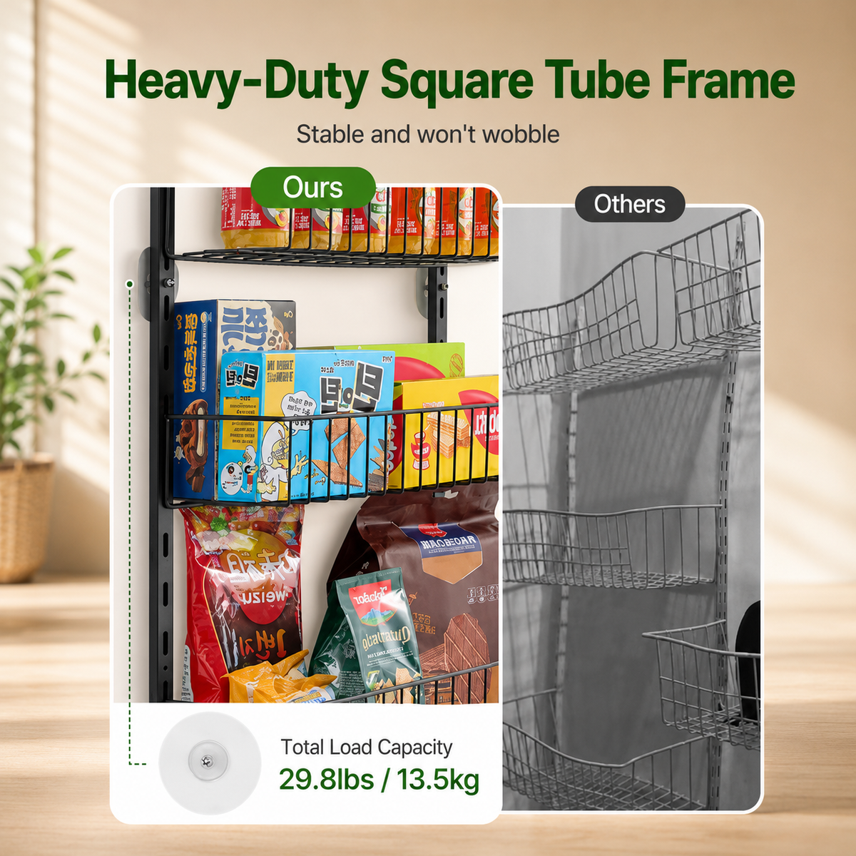 9-Tier Door-Mounted Pantry Organizer