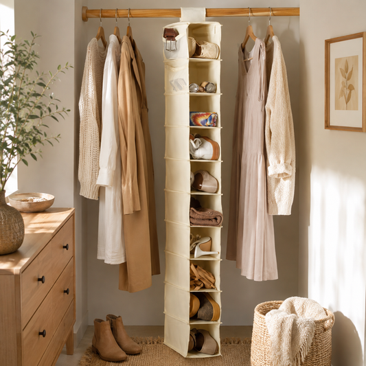 10-Shelf Hanging Closet Organizer