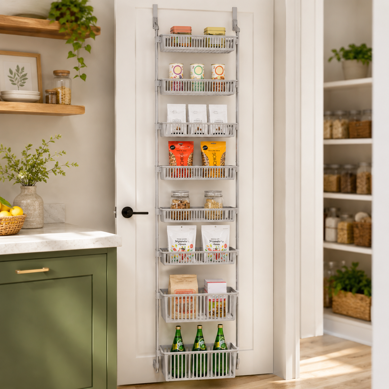8-Tier Over-the-Door Pantry Organizer