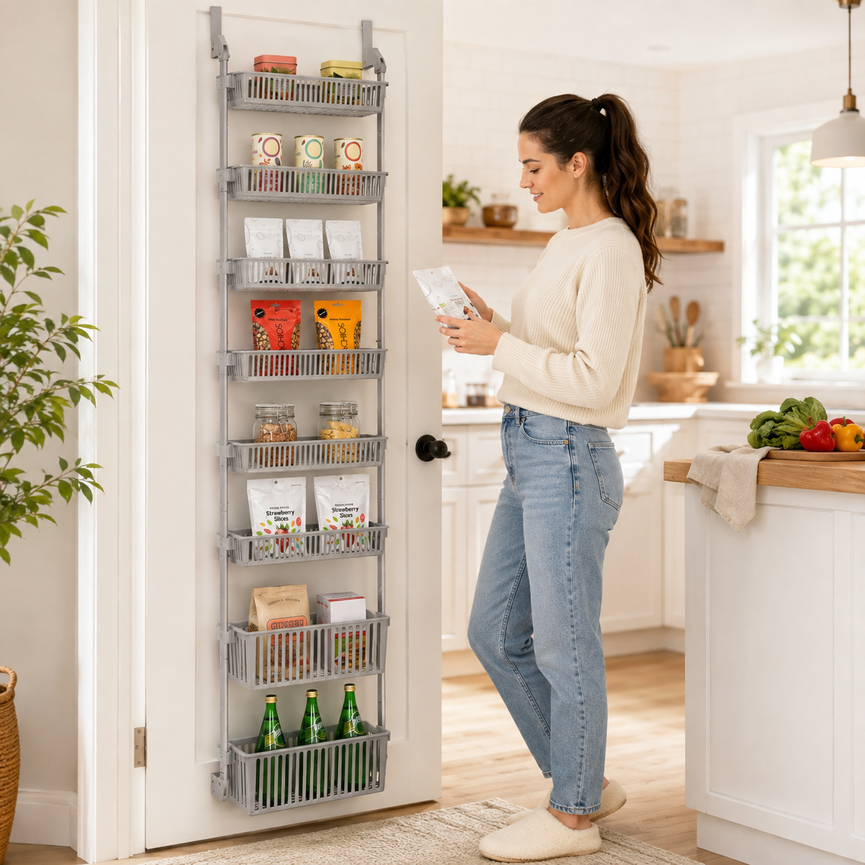 8-Tier Over-the-Door Pantry Organizer