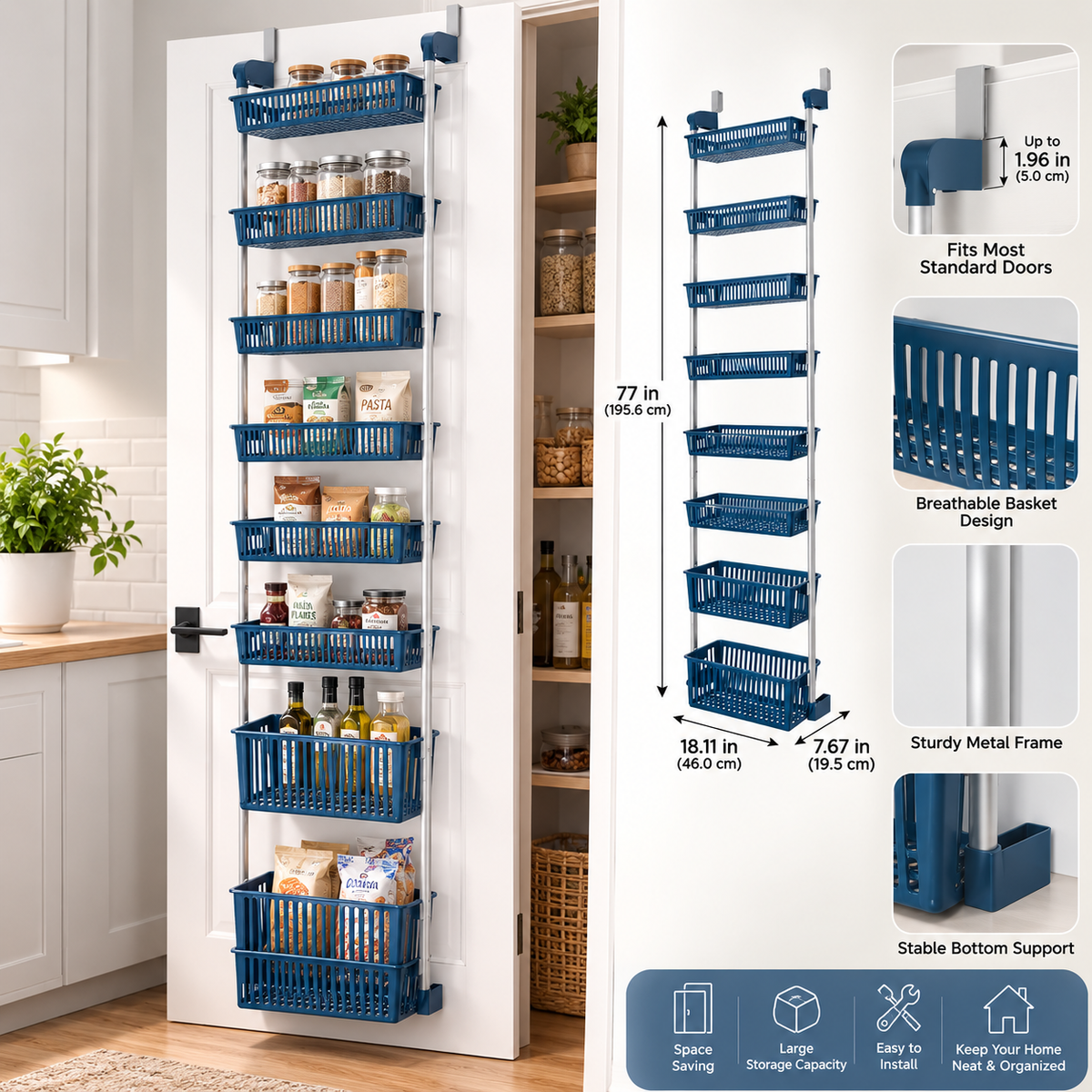 8-Tier Hanging Pantry Organizer