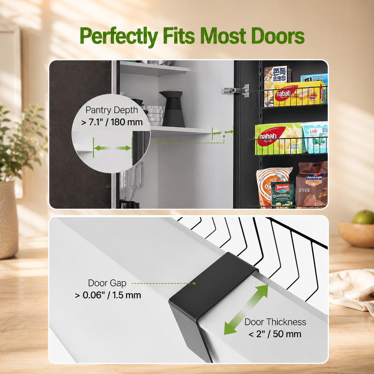 9-Tier Door-Mounted Pantry Organizer